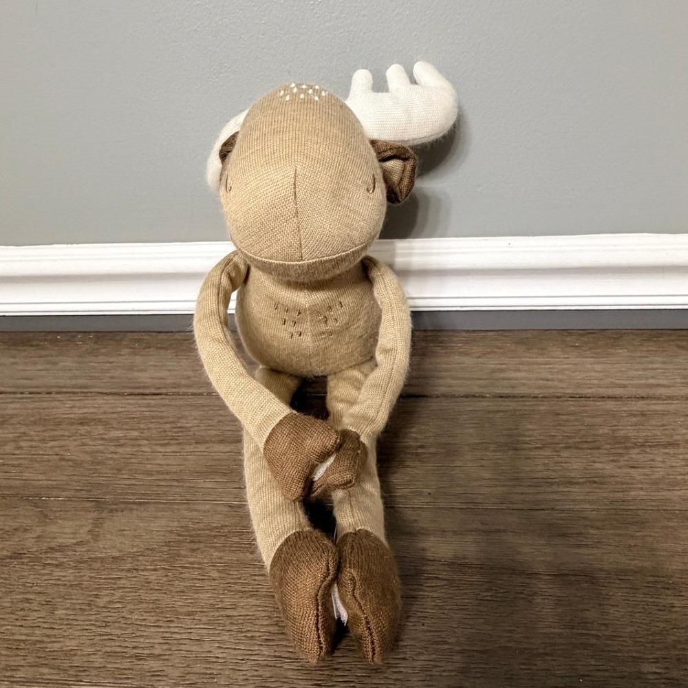 Pillowfort Knit Woodland Moose Pillow Plush